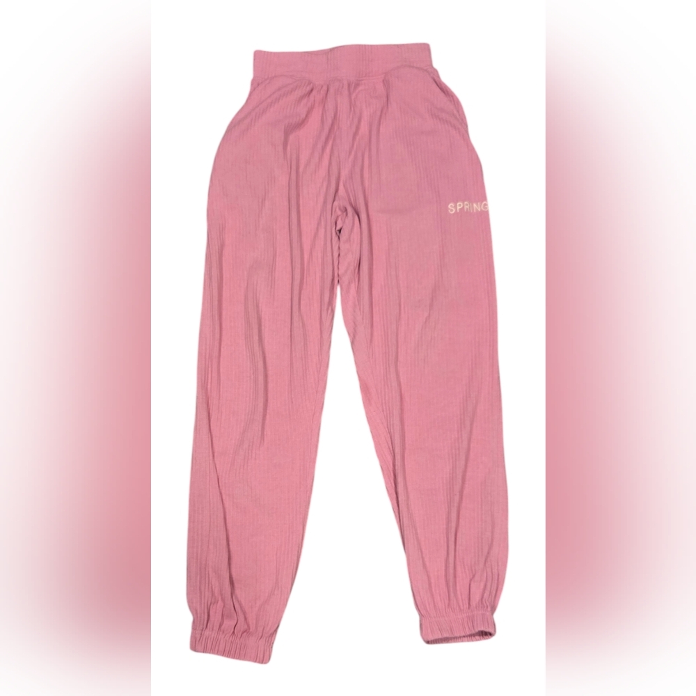 Missguided Women's Size 8 Pink Lounge Pajama Pants Spring Summer Pocketed